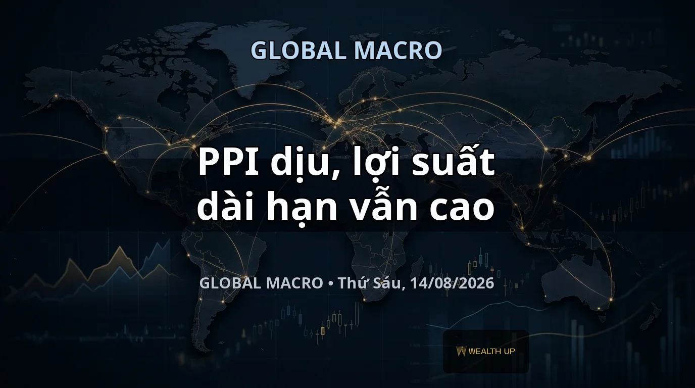 Global Macro 14/08/2026 — PPI dịu, lợi suất dài hạn vẫn cao