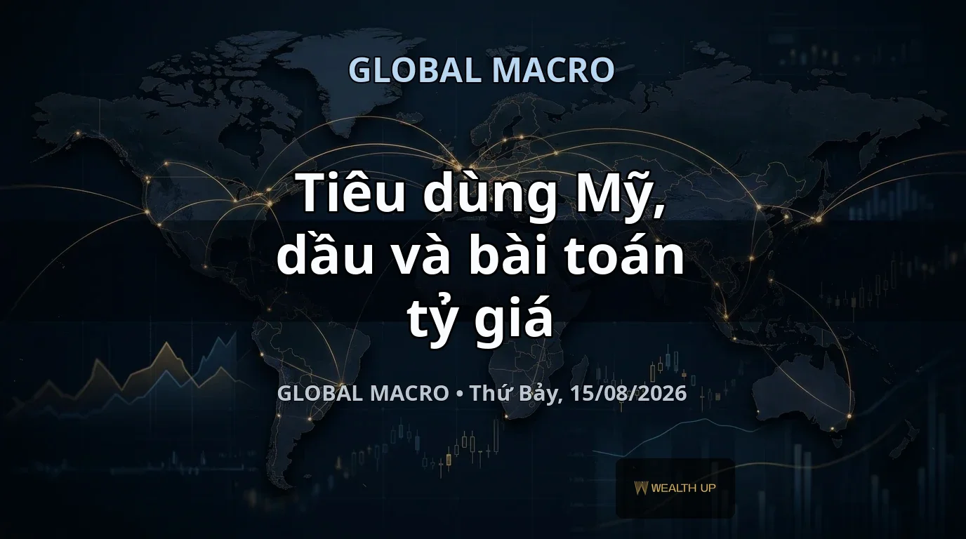 Global Macro 15/08/2026 — Tiêu dùng Mỹ, dầu và bài toán tỷ giá