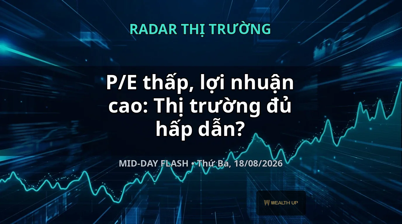 P/E thấp, lợi nhuận cao: Thị trường đủ hấp dẫn?