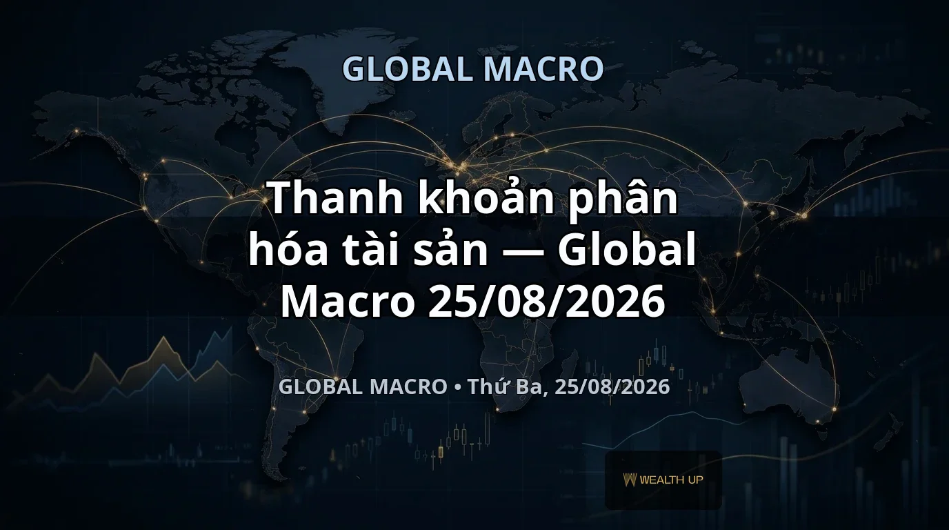 Thanh khoản phân hóa tài sản — Global Macro 25/08/2026