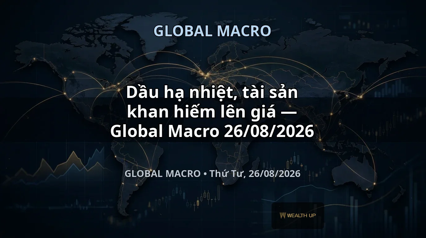 Dầu hạ nhiệt, tài sản khan hiếm lên giá — Global Macro 26/08/2026