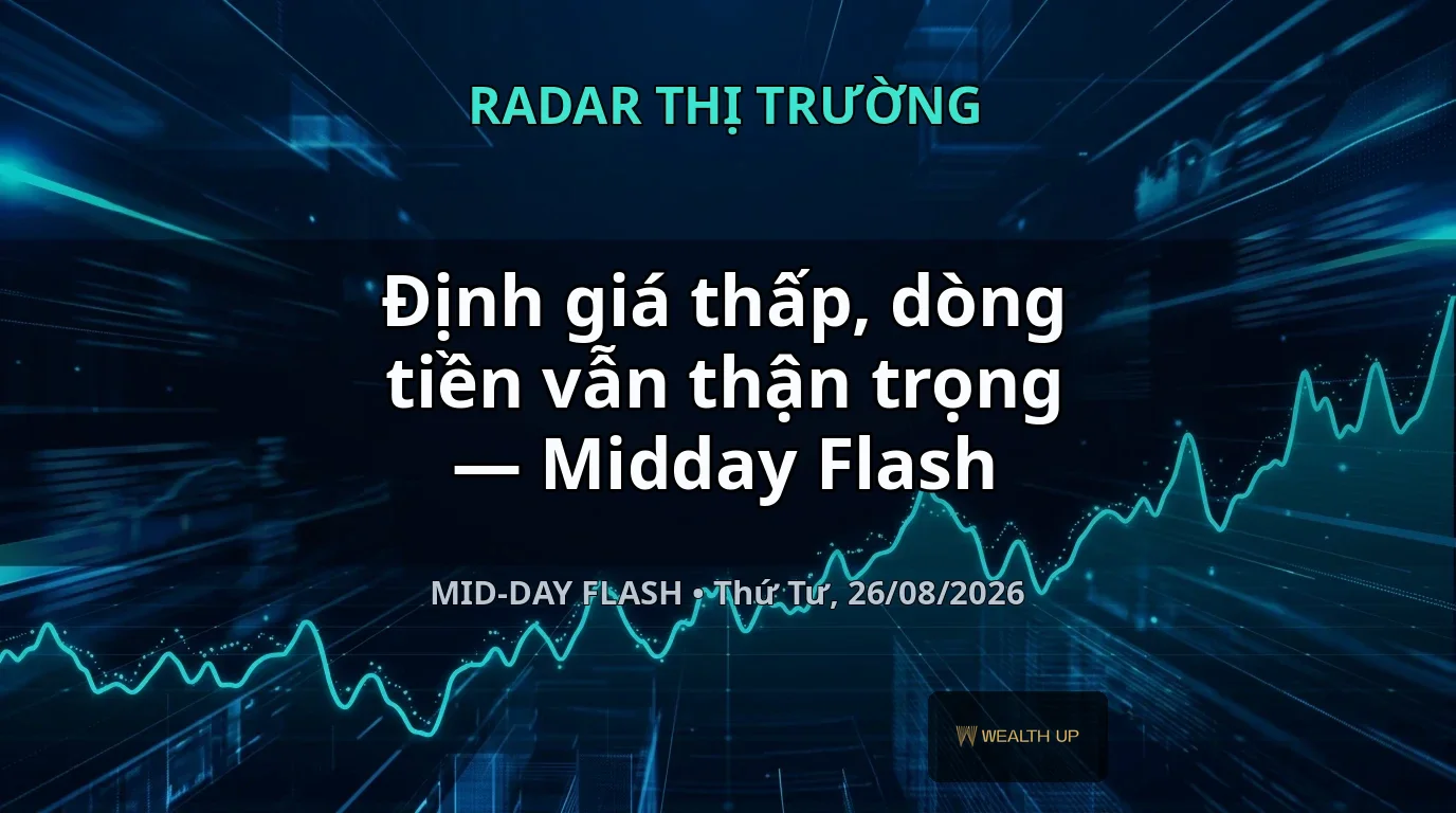 Định giá thấp, dòng tiền vẫn thận trọng — Midday Flash