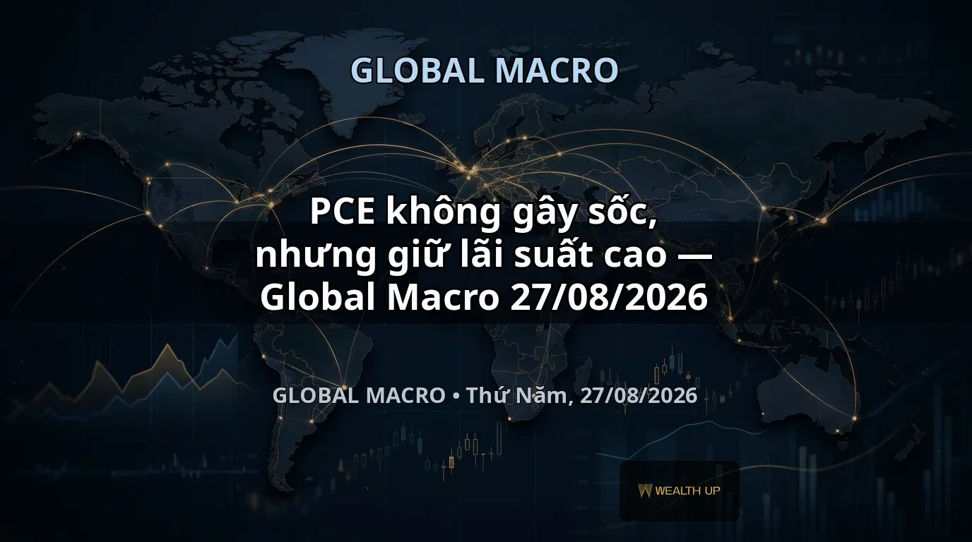 PCE không gây sốc, nhưng giữ lãi suất cao — Global Macro 27/08/2026