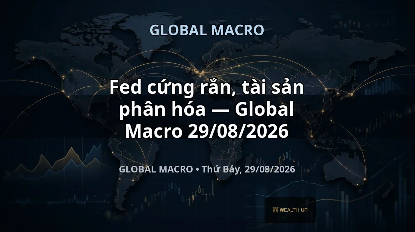 Fed cứng rắn, tài sản phân hóa — Global Macro 29/08/2026