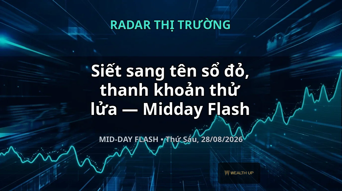 Siết sang tên sổ đỏ, thanh khoản thử lửa — Midday Flash