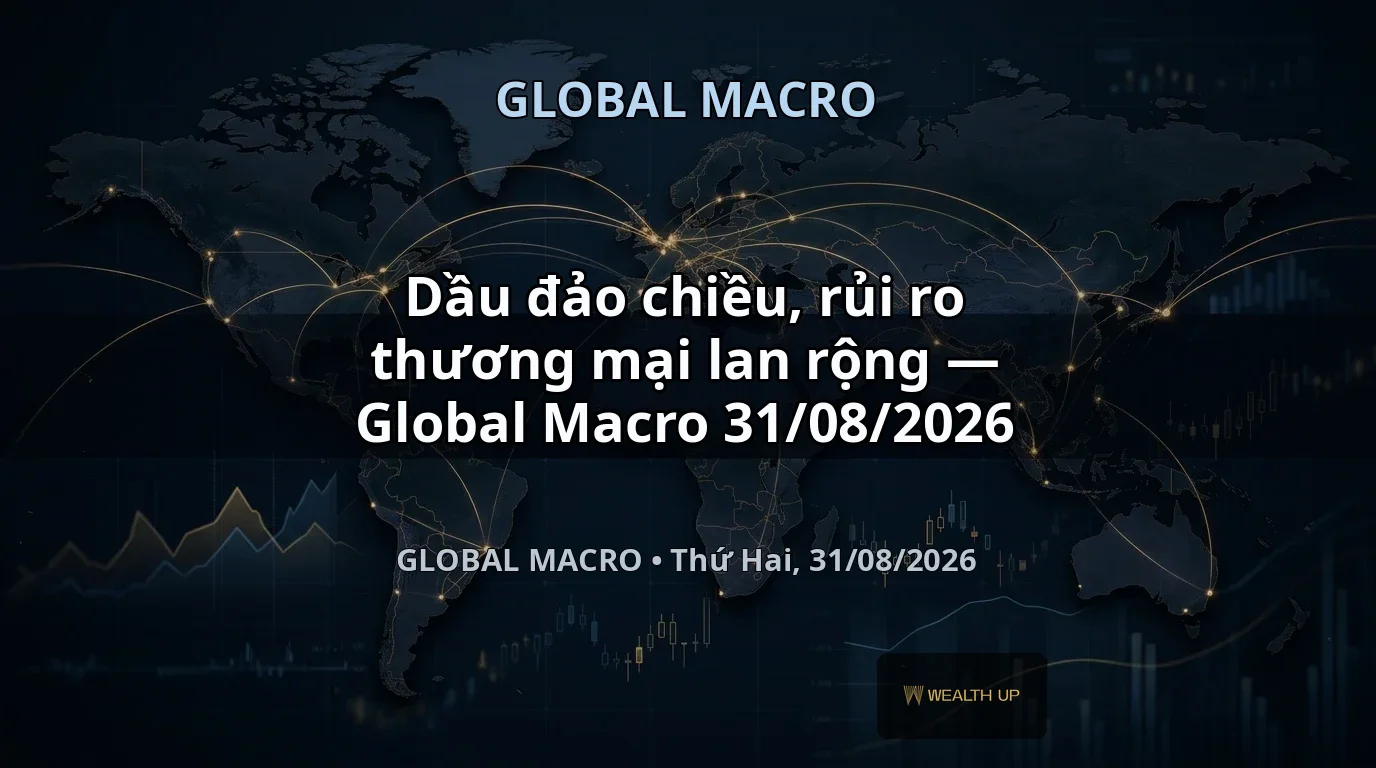 Dầu đảo chiều, rủi ro thương mại lan rộng — Global Macro 31/08/2026