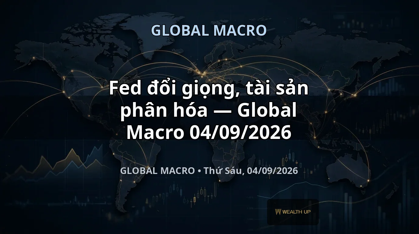 Fed đổi giọng, tài sản phân hóa — Global Macro 04/09/2026