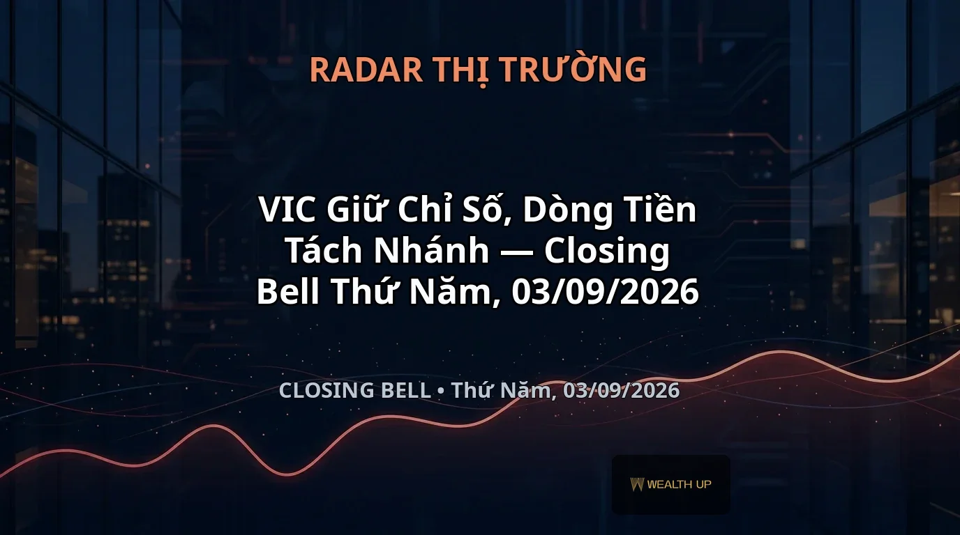 VIC Giữ Chỉ Số, Dòng Tiền Tách Nhánh — Closing Bell Thứ Năm, 03/09/2026