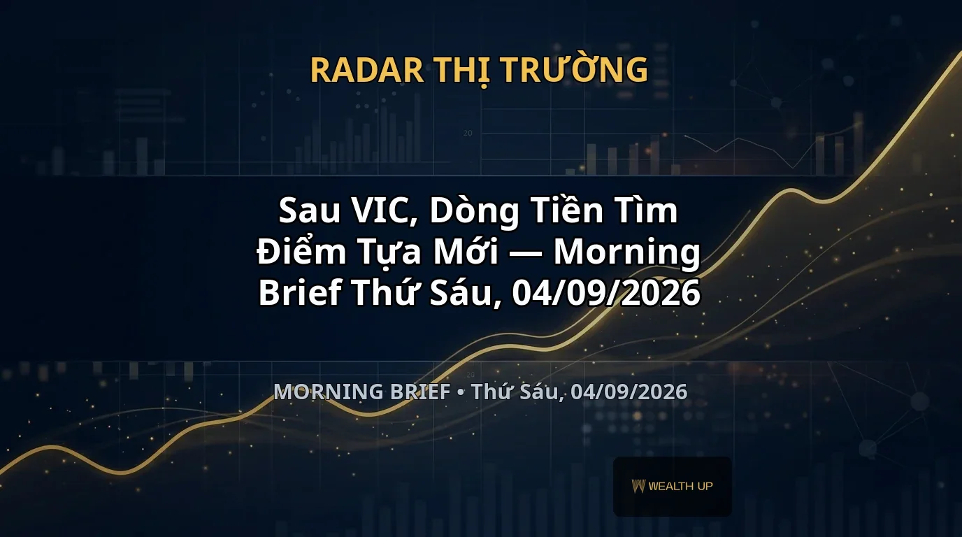 Sau VIC, Dòng Tiền Tìm Điểm Tựa Mới — Morning Brief Thứ Sáu, 04/09/2026