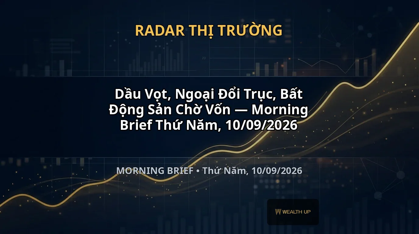 Dầu Vọt, Ngoại Đổi Trục, Bất Động Sản Chờ Vốn — Morning Brief Thứ Năm, 10/09/2026