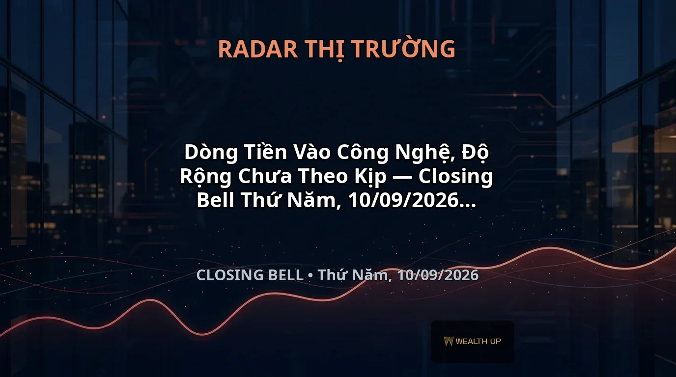 Dòng Tiền Vào Công Nghệ, Độ Rộng Chưa Theo Kịp — Closing Bell Thứ Năm, 10/09/2026