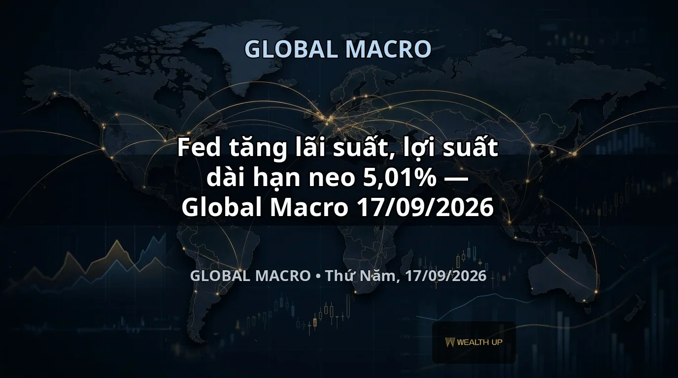 Fed tăng lãi suất, lợi suất dài hạn neo 5,01% — Global Macro 17/09/2026