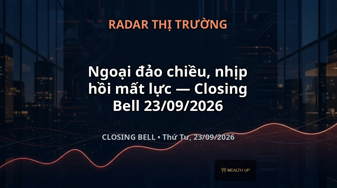 Ngoại đảo chiều, nhịp hồi mất lực — Closing Bell 23/09/2026
