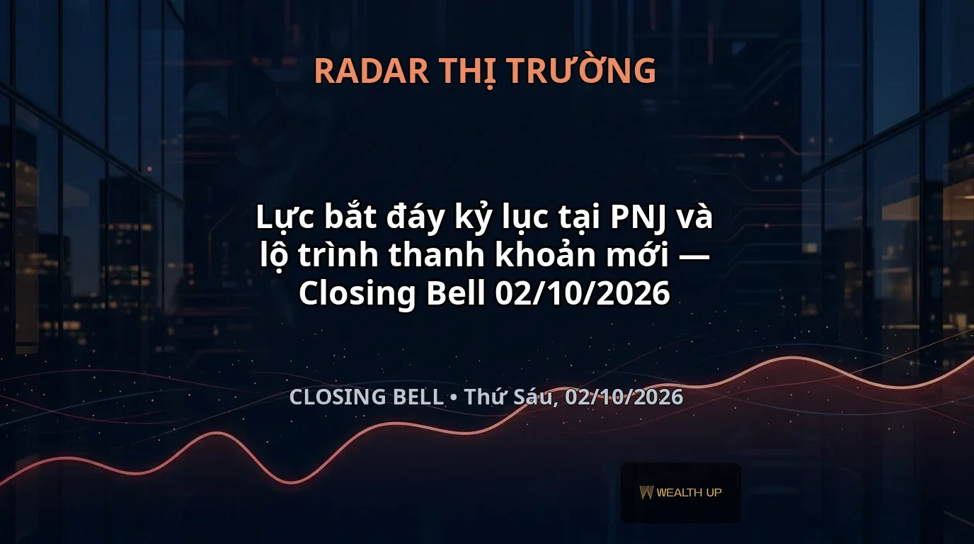 Lực bắt đáy kỷ lục tại PNJ và lộ trình thanh khoản mới — Closing Bell 02/10/2026