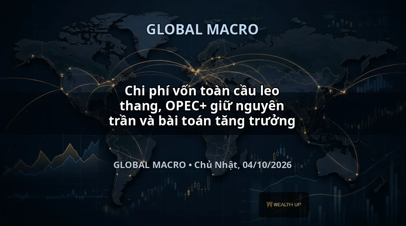 Chi phí vốn toàn cầu leo thang, OPEC+ giữ nguyên trần và bài toán tăng trưởng
