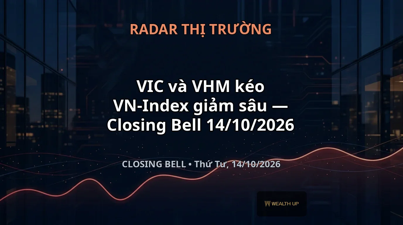 VIC và VHM kéo VN-Index giảm sâu — Closing Bell 14/10/2026