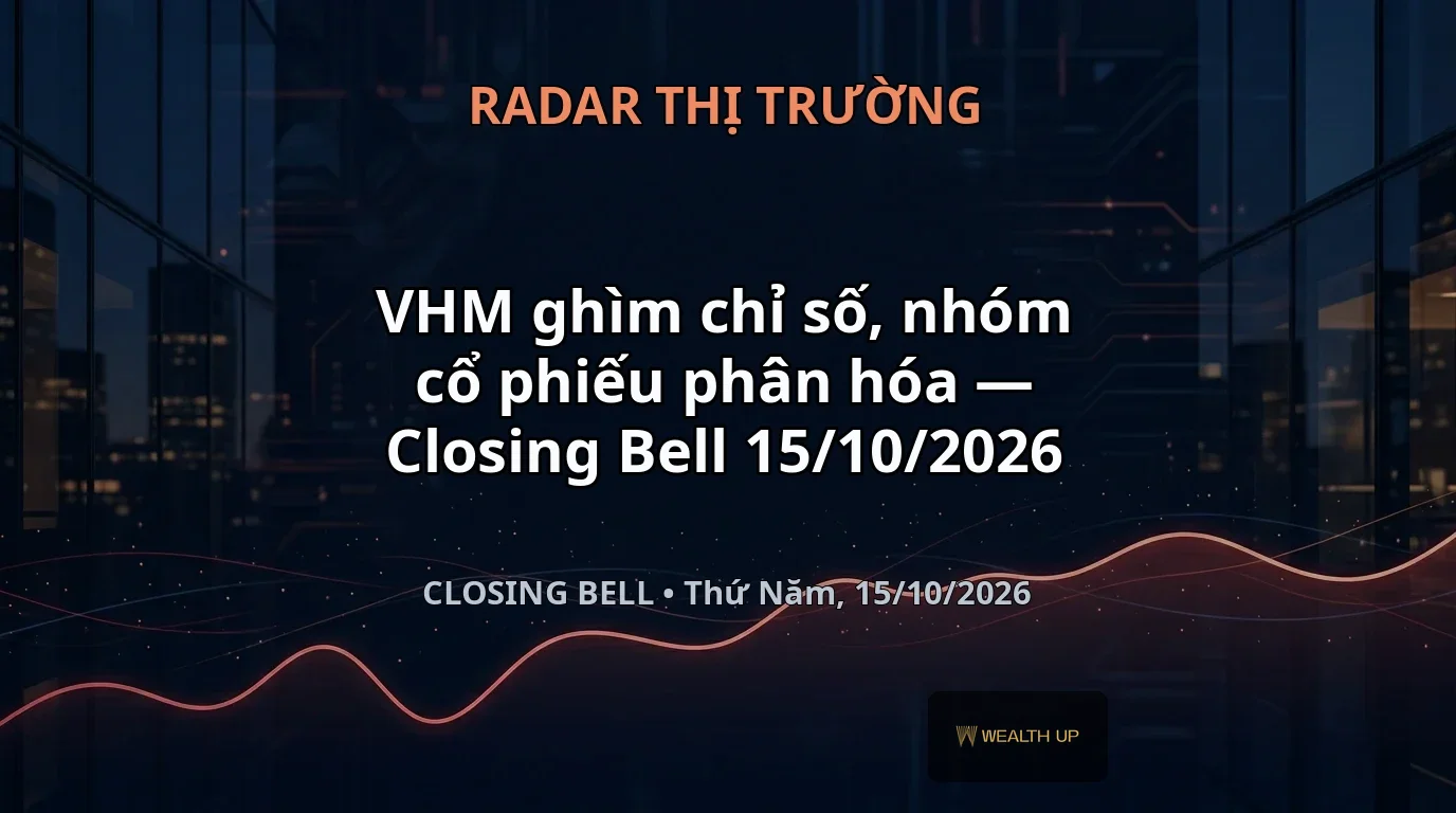 VHM ghìm chỉ số, nhóm cổ phiếu phân hóa — Closing Bell 15/10/2026