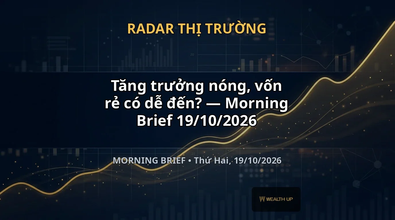 Tăng trưởng nóng, vốn rẻ có dễ đến? — Morning Brief 19/10/2026